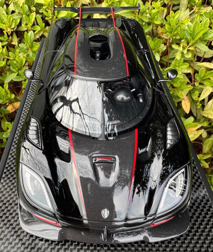 VMB Koenigsegg Agera RSR Black Carbon 1/18 Resin Model