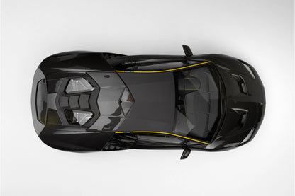 Amalgam 1/8 Lamborghini Centenario – Carbon Black with Yellow Accents | Air Shipping from China
