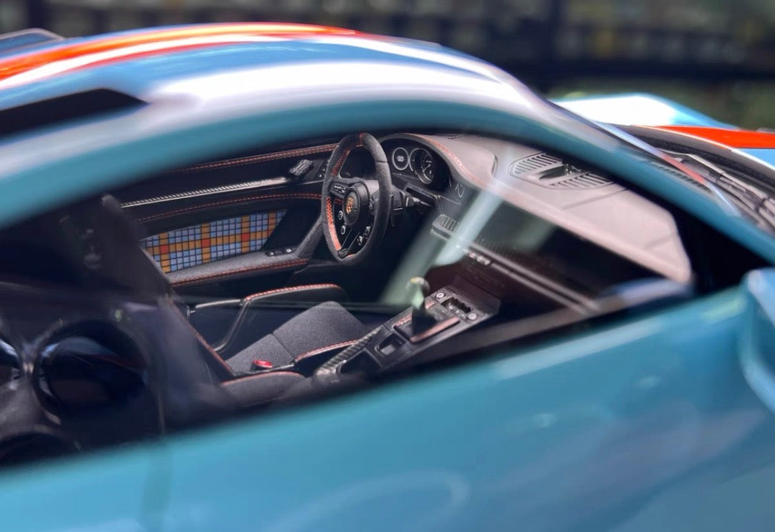 FuelMe Porsche 911 GT3 RS 992 Gulf Livery Limited 20 1/18 Resin Model