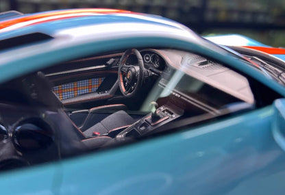 FuelMe Porsche 911 GT3 RS 992 Gulf Livery Limited 20 1/18 Resin Model