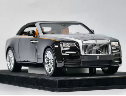 HH 1/18 Rolls-Royce Dawn Black & Silver Two-Tone Resin Model