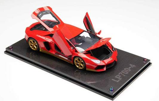 MCM Model 1/18 Lamborghini Aventador Miura Homage Full Opening Resin Model