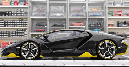Amalgam 1/8 Lamborghini Centenario LP770-4 Roadster Black Carbon Limited #11