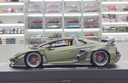 Dreamwalkers 1/18 Lamborghini Awakenup P61 Matte Battle Grey Resin Model