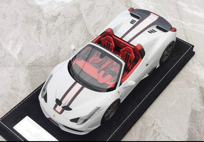HH 1/18 Ferrari 458 Speciale Aperta Resin Model – Matte Storm Grey – HH341