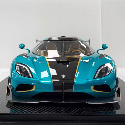 Frontiart 1/8 Koenigsegg Agera RSR Ocean Blue Resin Model Car｜Ships from China