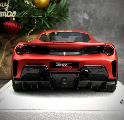 MR Collection 1/18 Ferrari 488 Pista Christmas Edition Red Limited 39