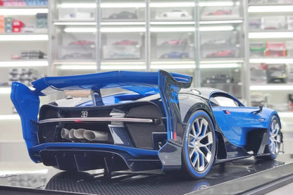 RUNNER 1/12 Bugatti Vision Gran Turismo Blue Resin Display Model