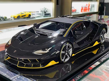 Amalgam 1/8 Lamborghini Centenario LP770-4 Roadster Black Carbon Limited #11