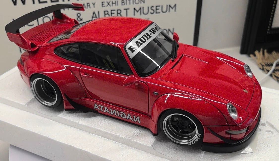 AUTOart 1/18 Porsche RWB 993 NAGINATA Red Composite Model Limited Edition