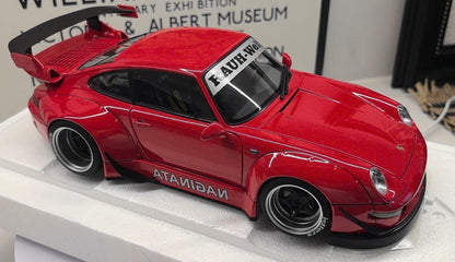 AUTOart 1/18 Porsche RWB 993 NAGINATA Red Composite Model Limited Edition