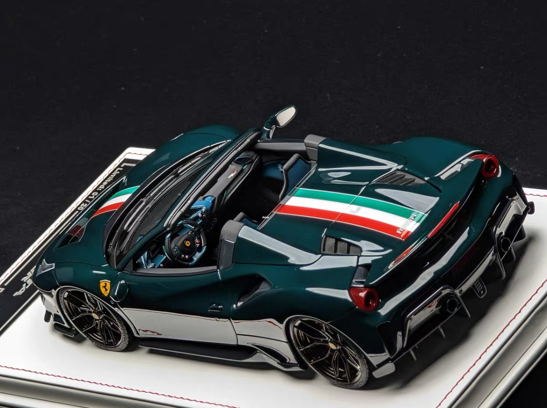 DG 1/18 Novitec Ferrari 488 Pista Spider with Italian Livery
