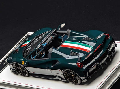 Davis & Giovanni 1/18 Novitec Ferrari 488 Pista Spider with Italian Livery