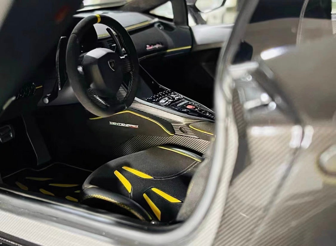 Amalgam 1/8 Lamborghini Centenario LP770-4 Roadster Black Carbon Limited #11