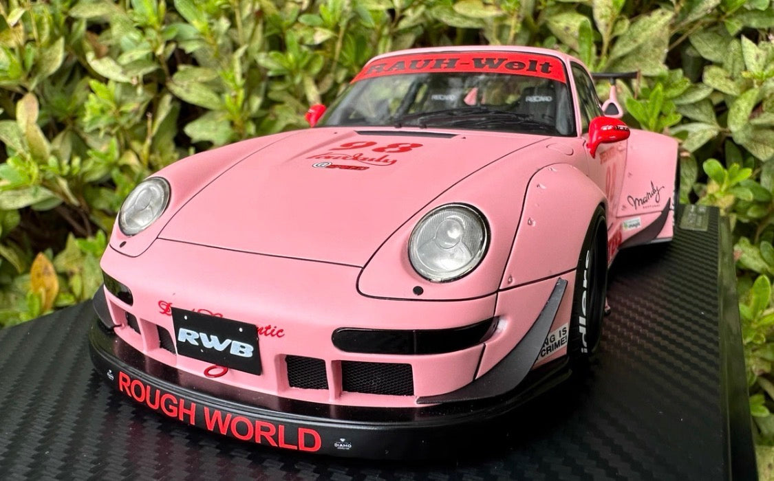 Ignition Model Porsche 911 (993) RWB Pink 1/18 Resin Model