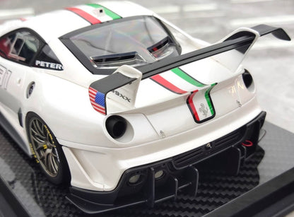 CE 1/18 Ferrari 599XX EVO #91 White Resin Model