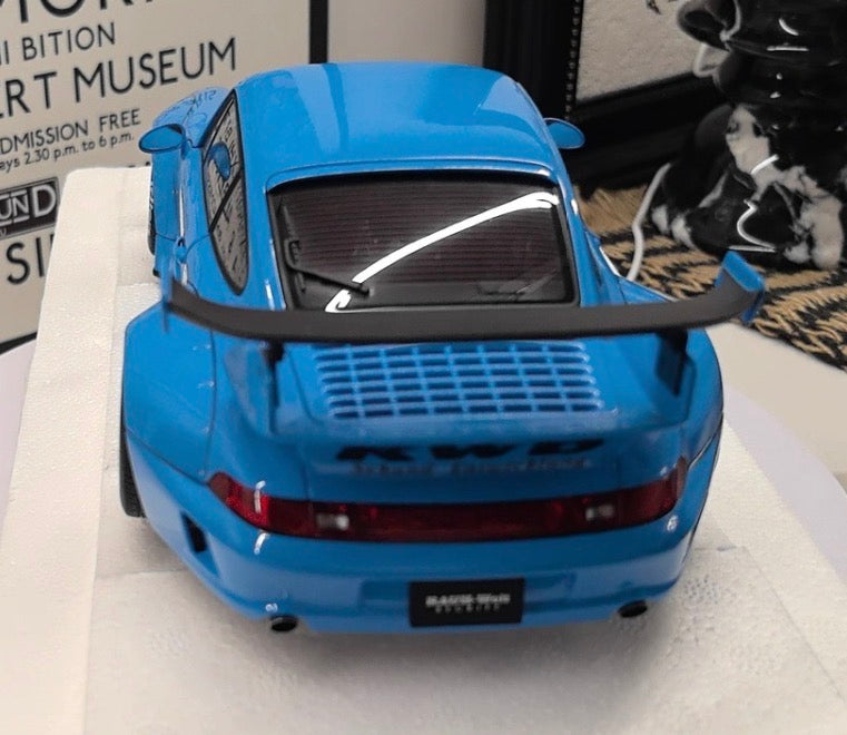 AUTOart 1/18 Porsche RWB 993 Blue Composite Model Limited Edition
