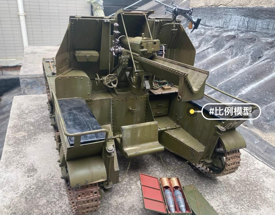 1/6 Scale WW2 Soviet Su-5-2 122mm Self-Propelled Howitzer Custom Model