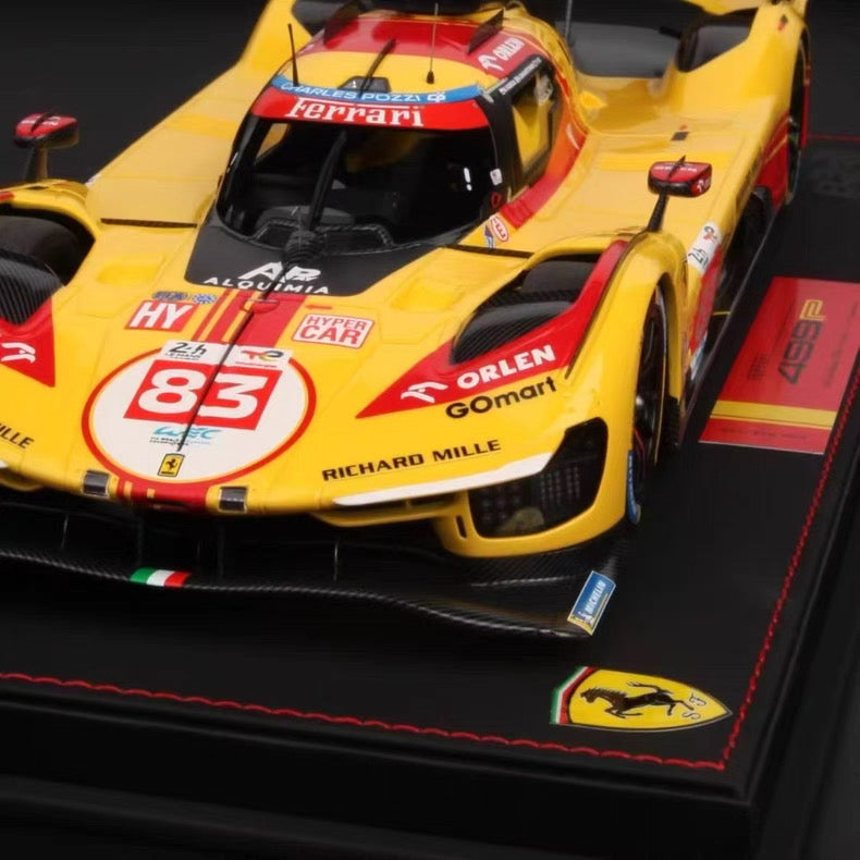 BBR 1/18 Ferrari 499P Le Mans 2024 No.83 Resin Model P18252C