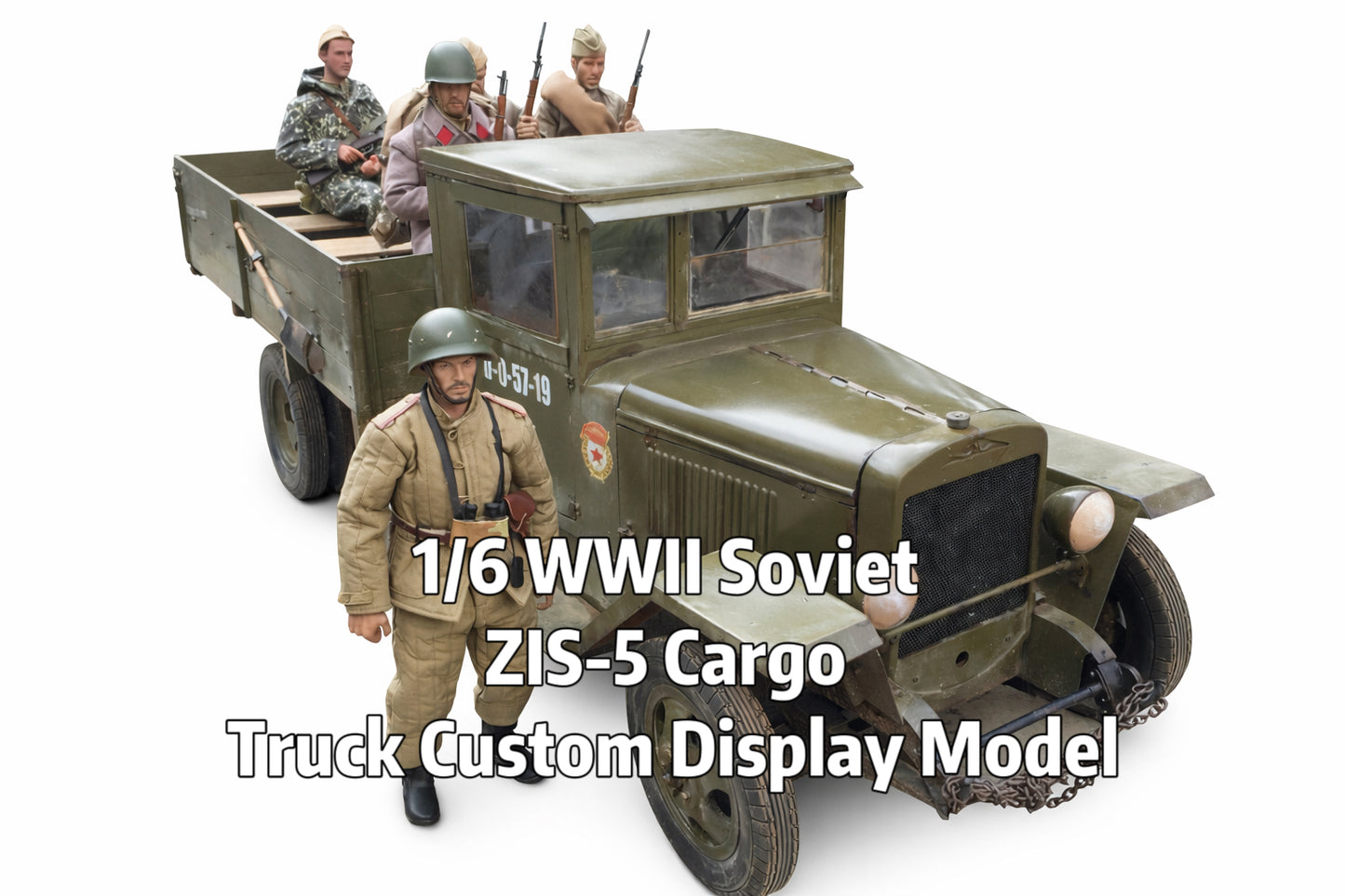 1/6 Scale WWII Soviet ZIS-5 Cargo Truck Custom Display Model