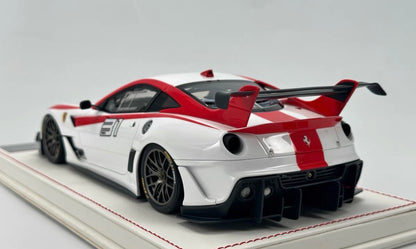 DG Model 1/18 Ferrari 599 XX EVO #31 White Red Racing Resin Model
