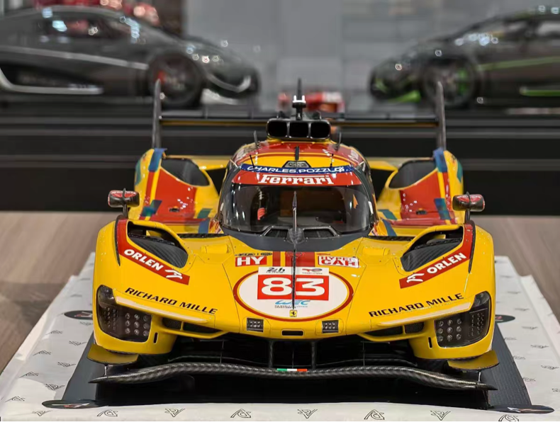 Amalgam 1/8 Ferrari 499P Le Mans Winner #83 Resin Model