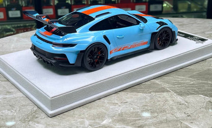 FuelMe Porsche 911 GT3 RS 992 Gulf Livery Limited 20 1/18 Resin Model