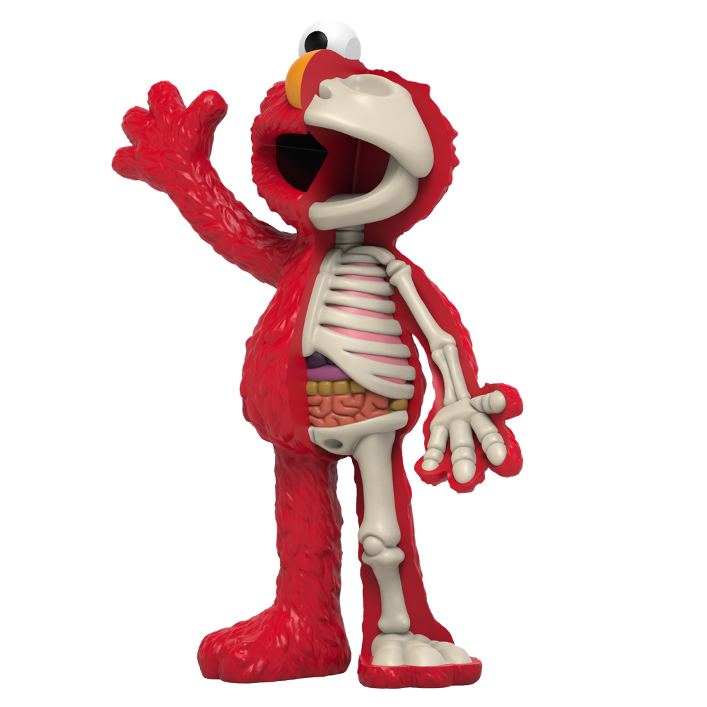 Mighty Jaxx Life-Size ELMO XXRAY Dissected Statue 4FT Limited Edition