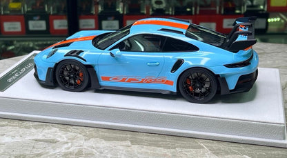 FuelMe Porsche 911 GT3 RS 992 Gulf Livery Limited 20 1/18 Resin Model