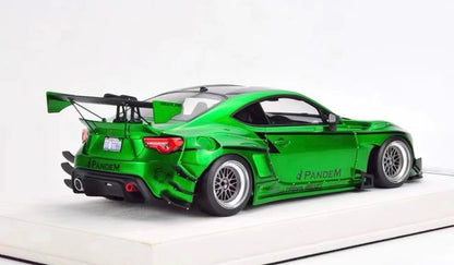 FuelMe Rocket Bunny Toyota GT86 V3 Green Chrome Edition 1/18 Resin Model