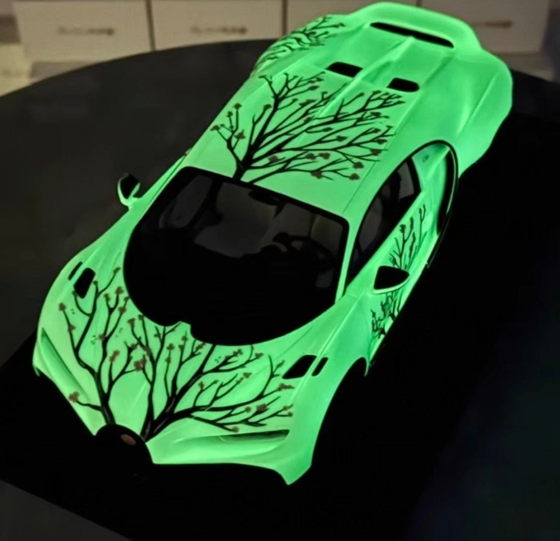 BBA Model Bugatti Chiron Profilée Sakura Glow Edition 1/18 Resin Model