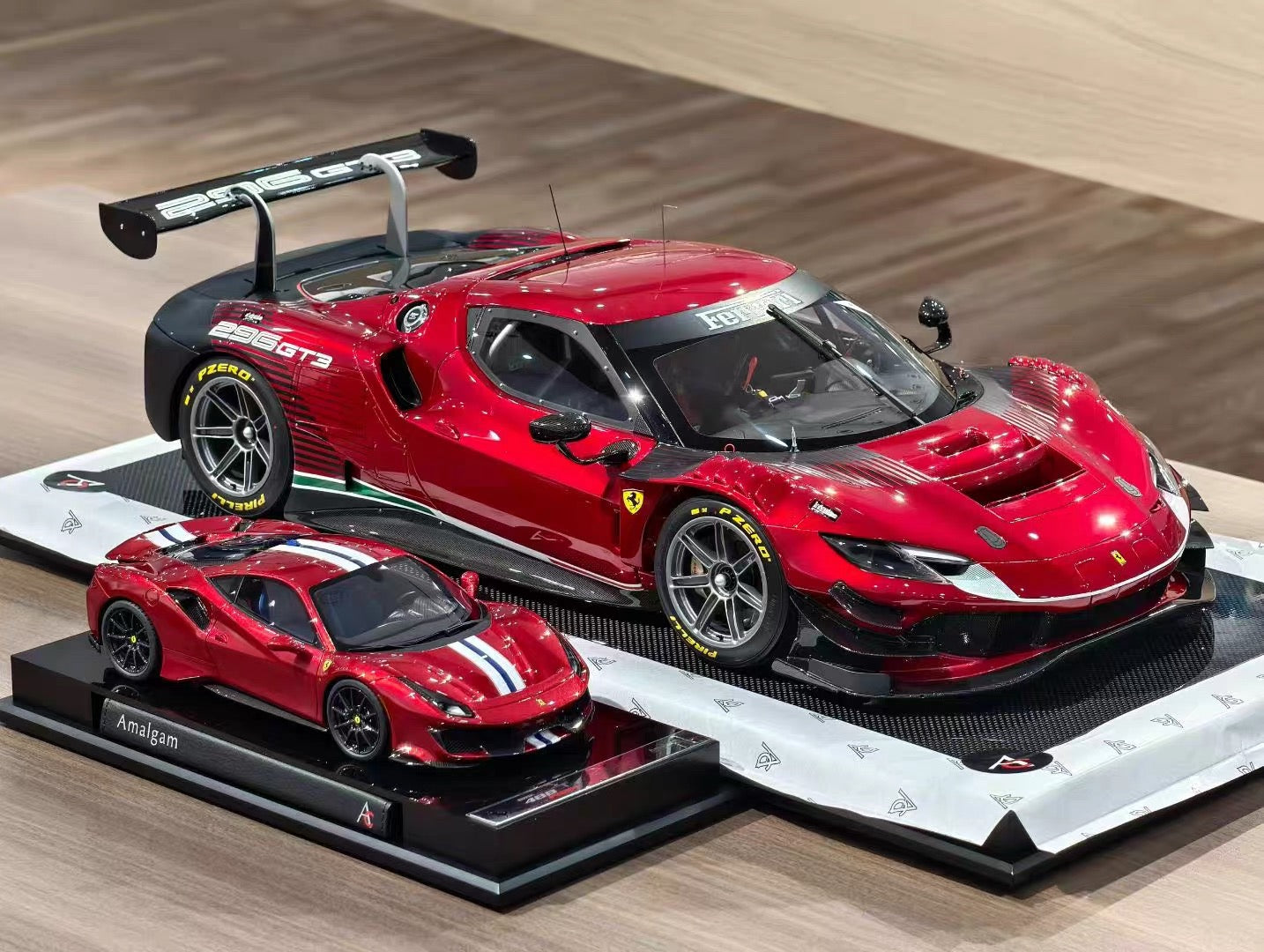 Amalgam 1/8 Ferrari 296 GT3 Resin Model