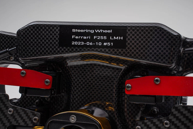 Amalgam 1:1 Ferrari 499P Le Mans Winning Steering Wheel Resin Replica – 2023