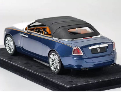 HH 1/18 Rolls-Royce Dawn Blue & White Two-Tone Resin Model