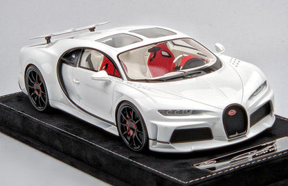 HH 1/18 Bugatti Chiron SS Limited Resin Model – White Edition