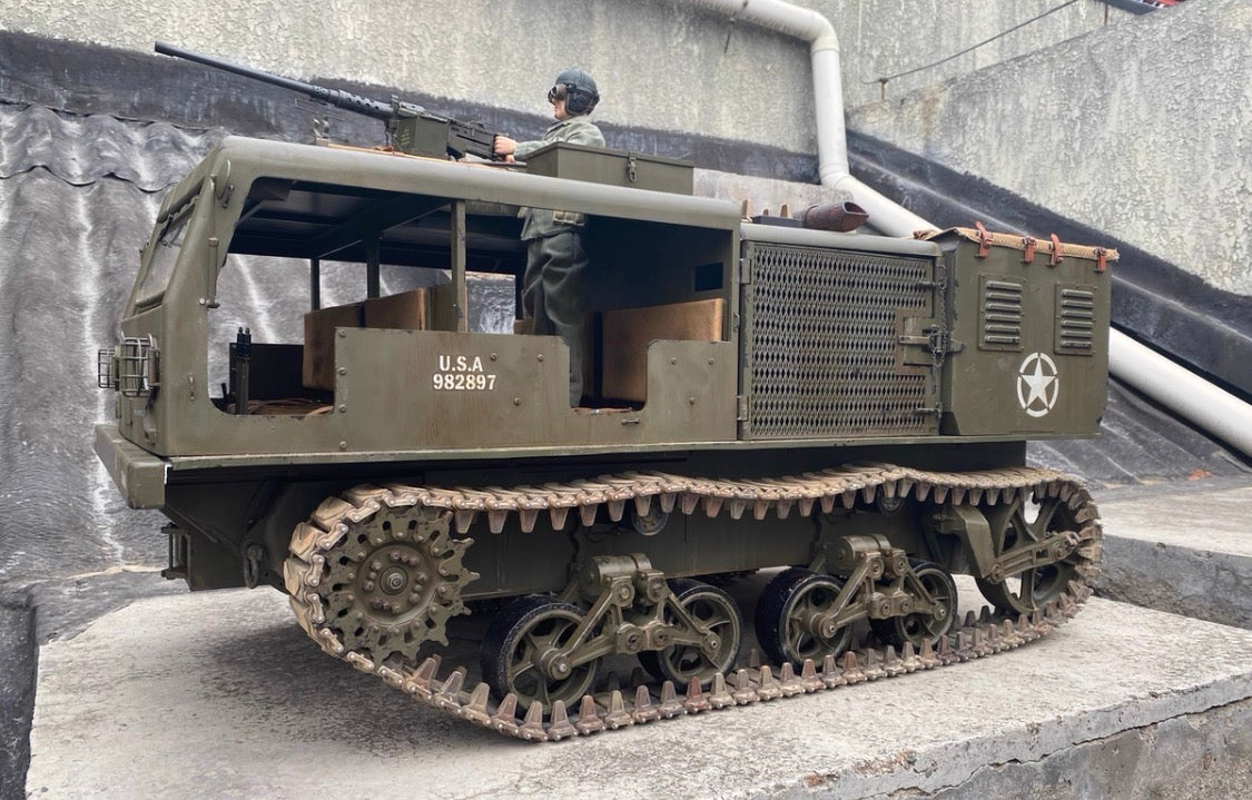 1/6 Scale WWII U.S. M4 High-Speed Tractor 155 Howitzer Variant Custom Model