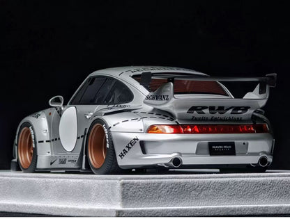 FuelMe 1/18 Porsche 993 RWB “Silver Pig” Resin Model