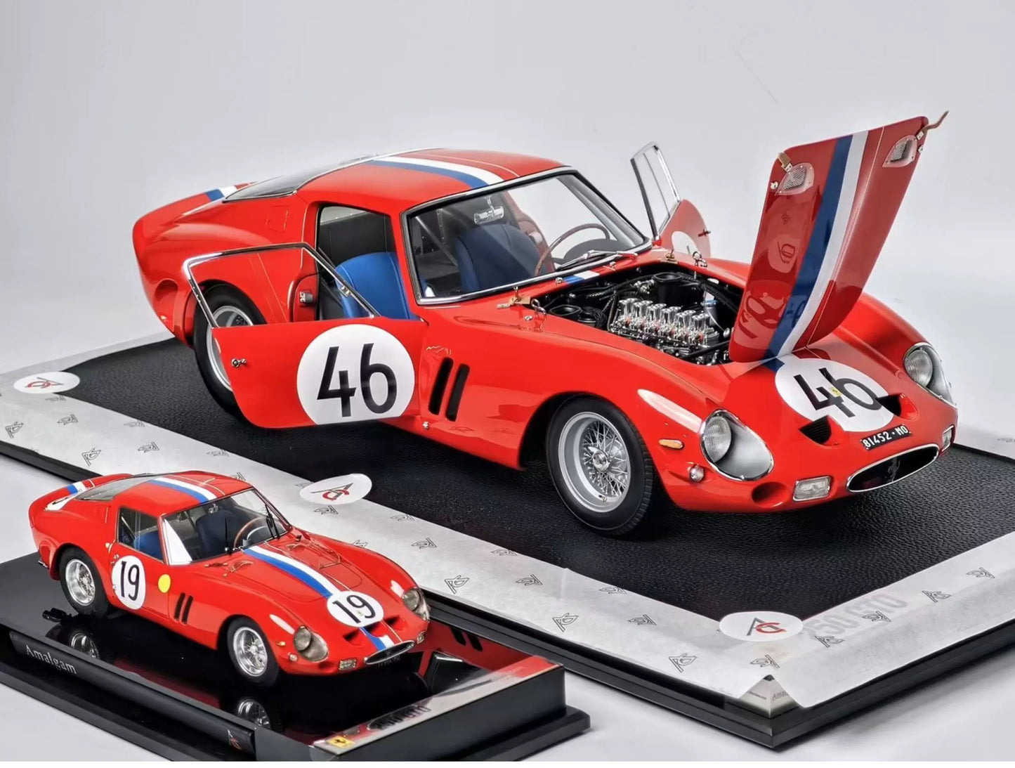 Amalgam 1/8 Ferrari 250 GTO 3943GT Nürburgring Resin Model