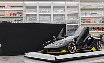 Amalgam 1/8 Lamborghini Centenario LP770-4 Roadster Black Carbon Limited #11