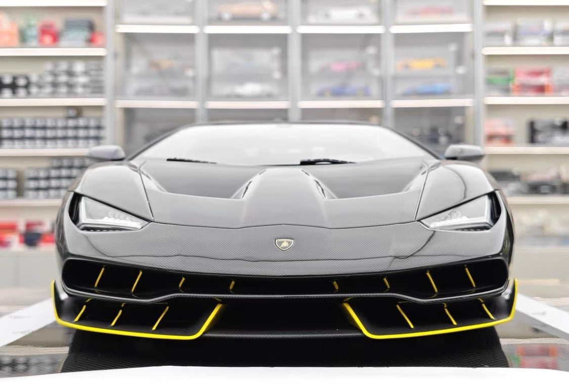 Amalgam 1/8 Lamborghini Centenario LP770-4 Roadster Black Carbon Limited #11