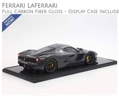 BBR 1/12 Ferrari LaFerrari Full Carbon Gloss Resin Model BBR1222FC-25