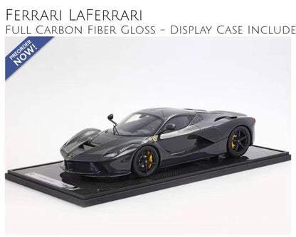 BBR 1/12 Ferrari LaFerrari Full Carbon Gloss Resin Model BBR1222FC-25