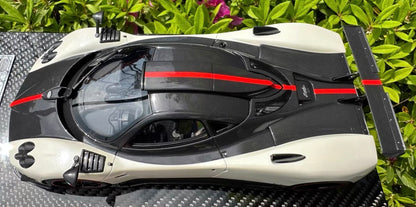 Kash 1/18 Pagani Zonda Cinque Exposed Carbon White Limited Edition