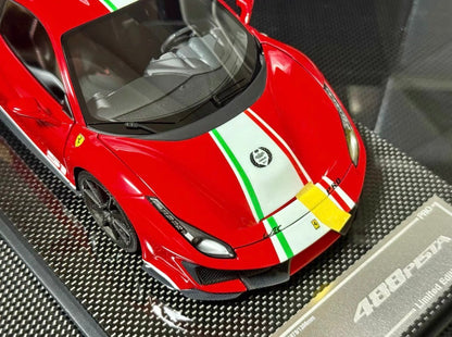 DM PRO 1/18 Ferrari 488 Pista Piloti Fully Open Resin Carbon Base No.51