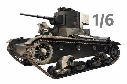 1/6 Scale Soviet T-26 Light Tank Full Interior Custom Display Model