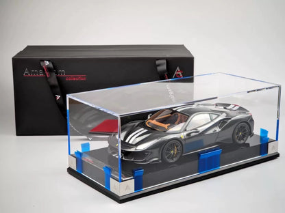 Amalgam 1/18 Ferrari 488 Pista Grigio Resin Model