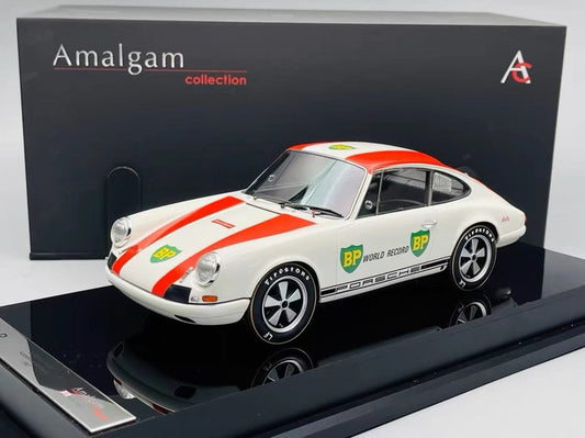 Amalgam 1/18 Porsche 911R 1967 BP World Record Resin Model
