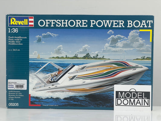 Revell 05205 Offshore Power Boat 1/36 Scale Vintage Speedboat Plastic Model Kit