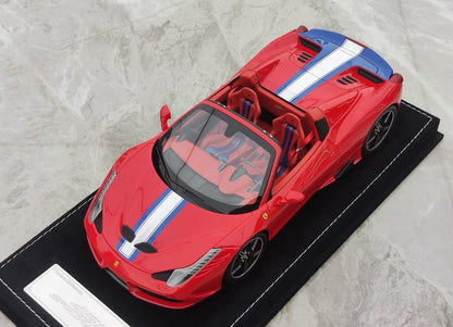 HH 1/18 Ferrari 458 Speciale Aperta Resin Model – Rosso Corsa Red – HH333