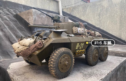 1/6 Scale WWII U.S. M8 Greyhound Armored Car Full Interior Display Model